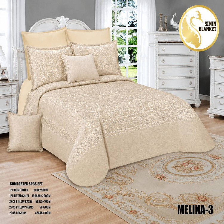سرویس خواب دو نفره ۸تیکه برند simin blanket